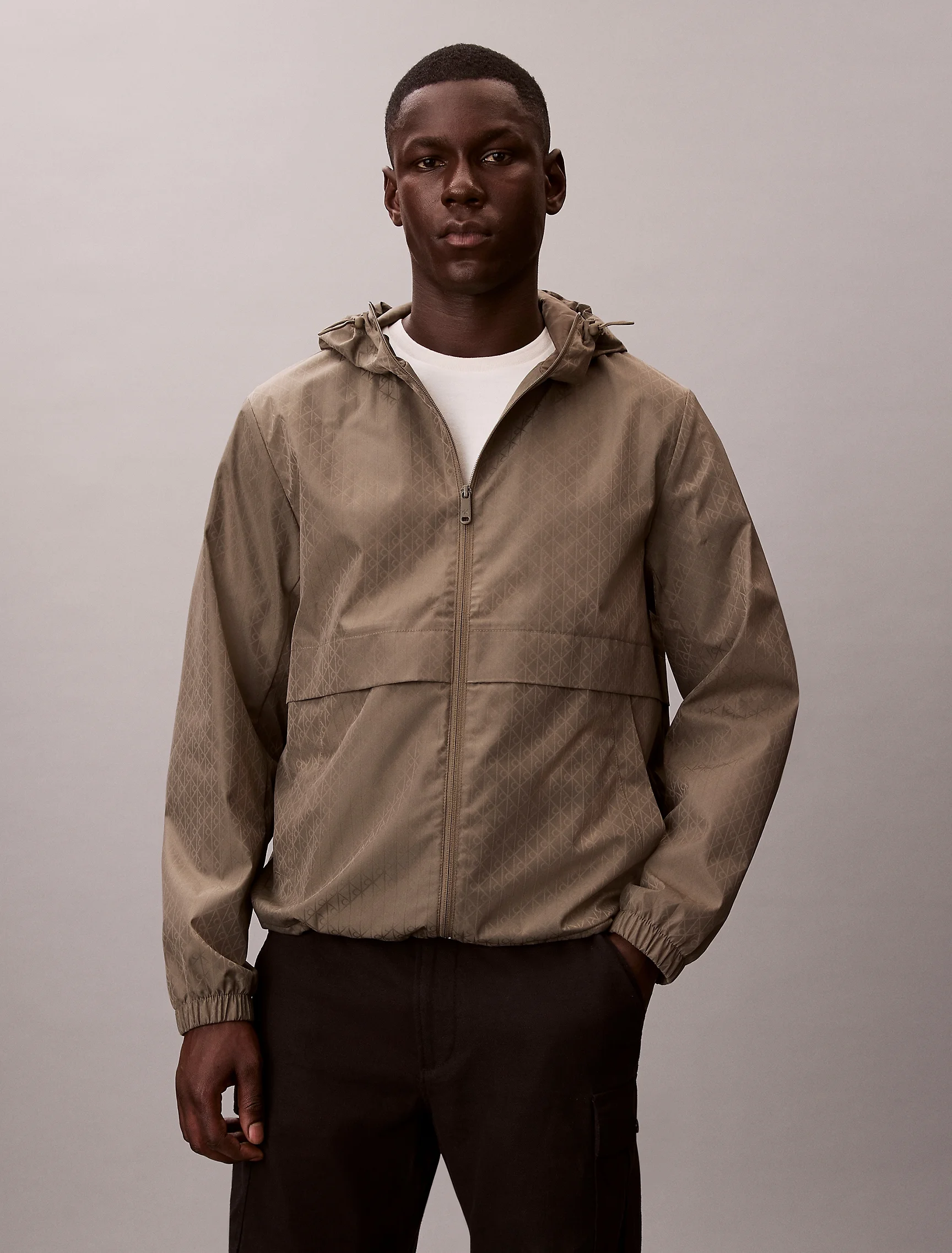 CK JEANS Áo Khoác Nam LS Aop Nylon Flange Windbreake