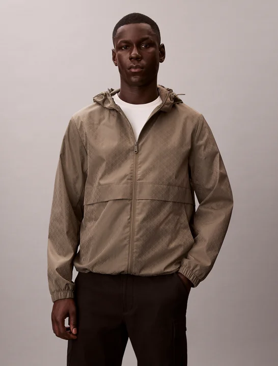 CK JEANS Áo Khoác Nam LS Aop Nylon Flange Windbreake