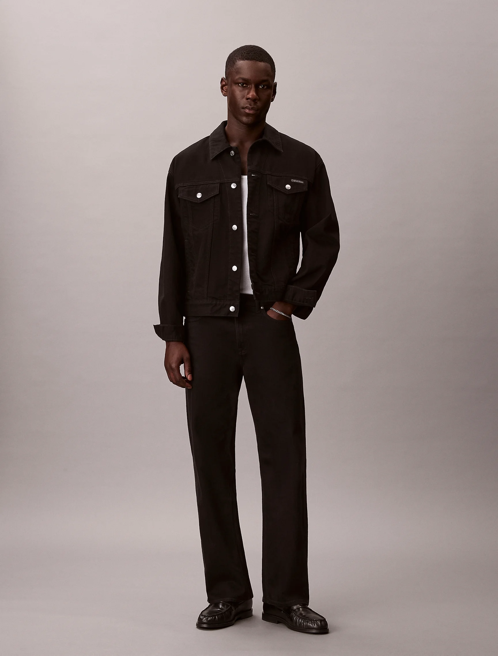 CK JEANS Áo Khoác Nam 90s Denim Trucker Jacket
