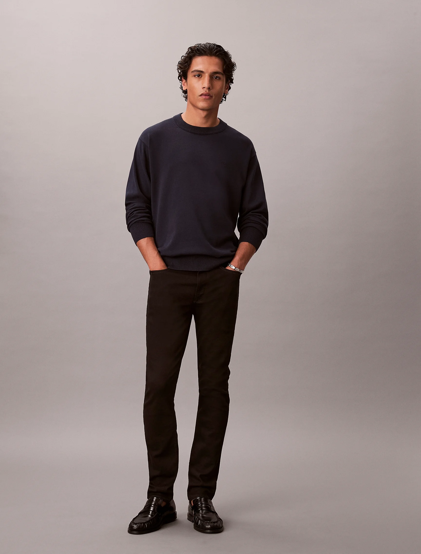 CK JEANS Quần Jeans Nam Classic Skinny Black Jeans