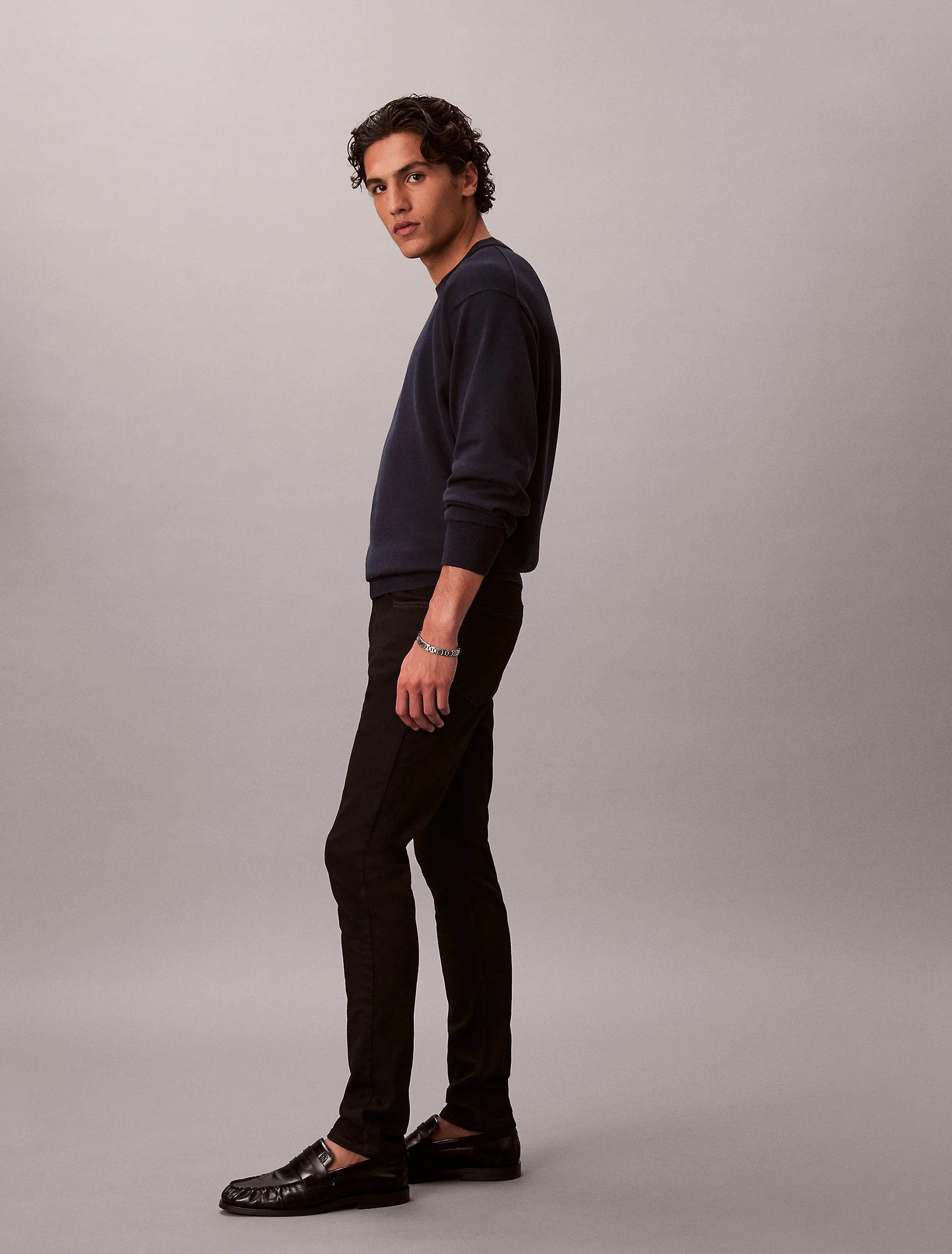 CK JEANS Quần Jeans Nam Classic Skinny Black Jeans