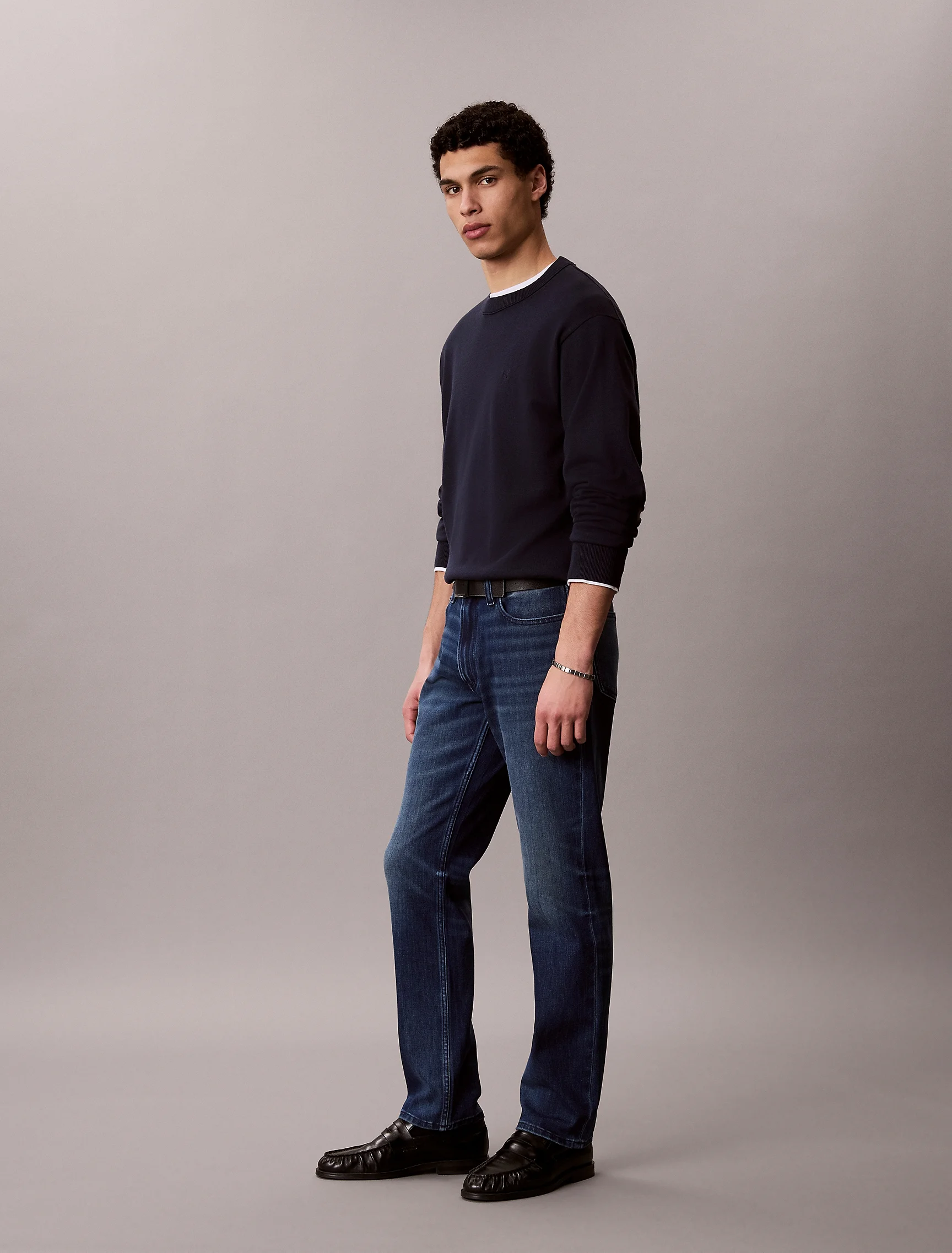 CK JEANS Quần Jeans Nam Slim Jasper Blue 37.5 Jean