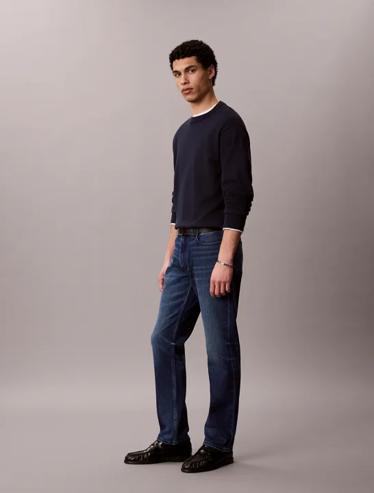 CK JEANS Quần Jeans Nam Slim Jasper Blue 37.5 Jean