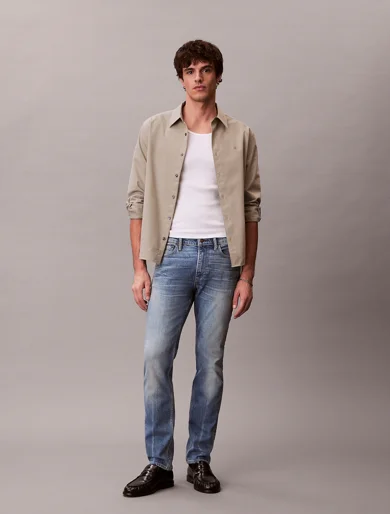 CK JEANS Quần Jeans Nam Slim Monte Indigo Italian Jean