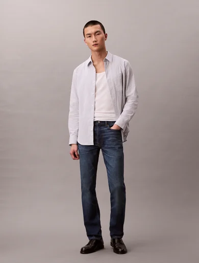 CK JEANS Quần Jeans Nam Slim Cristo Blue Italian Jean