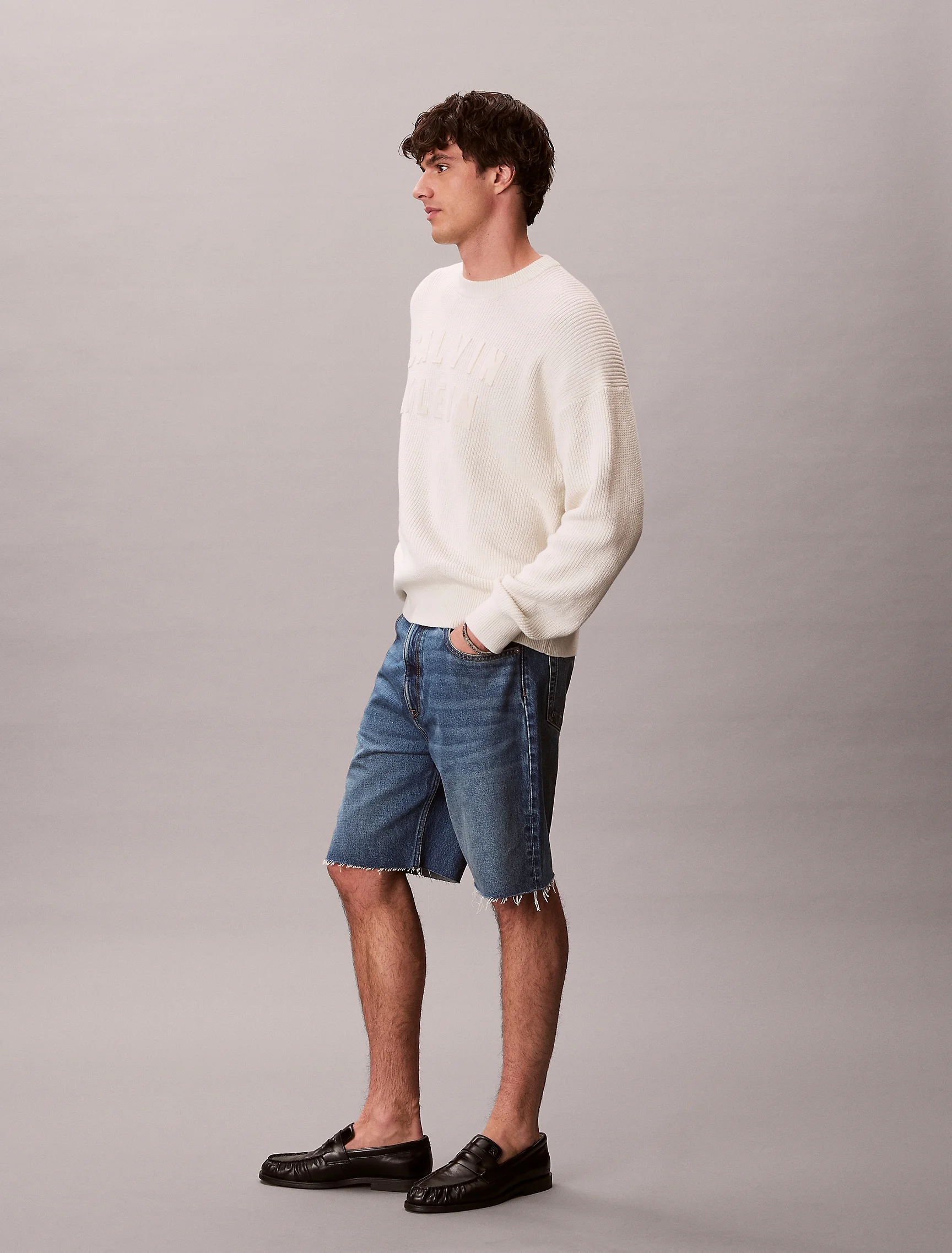 CK JEANS Quần Ngắn Nam 90s Denim Shorts
