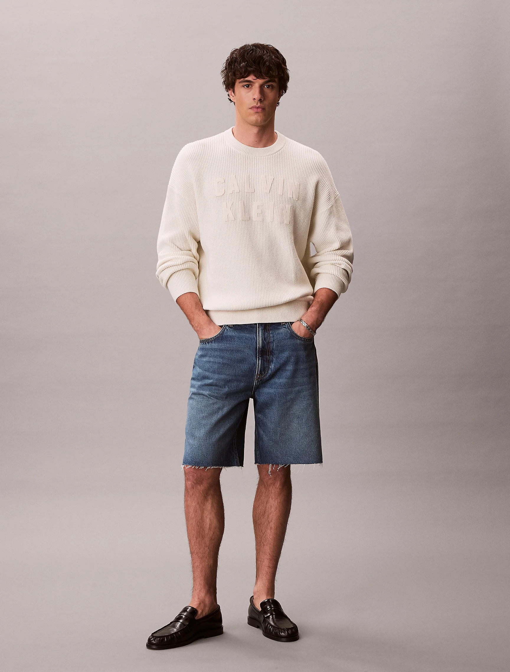CK JEANS Quần Ngắn Nam 90s Denim Shorts