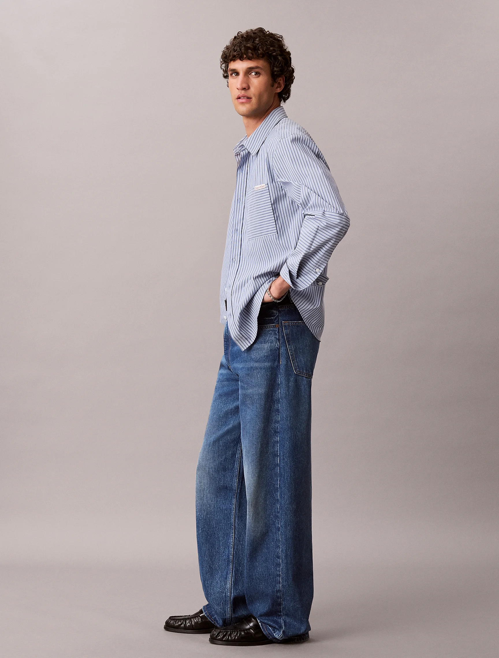 CK JEANS Quần Jeans Nam Baggy Jeans
