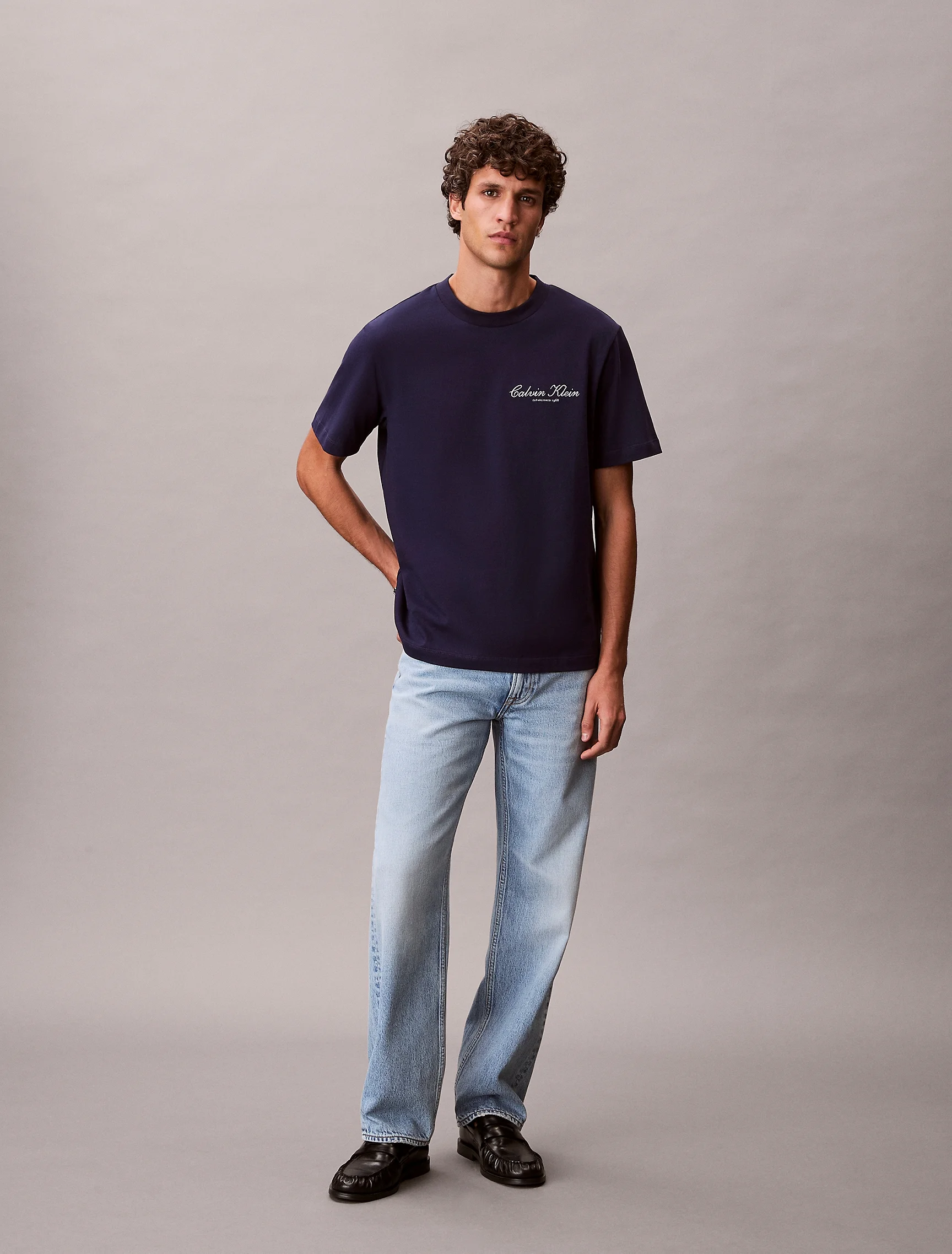 CK JEANS Áo Thun Nam Logo Graphic Classic T-Shirt