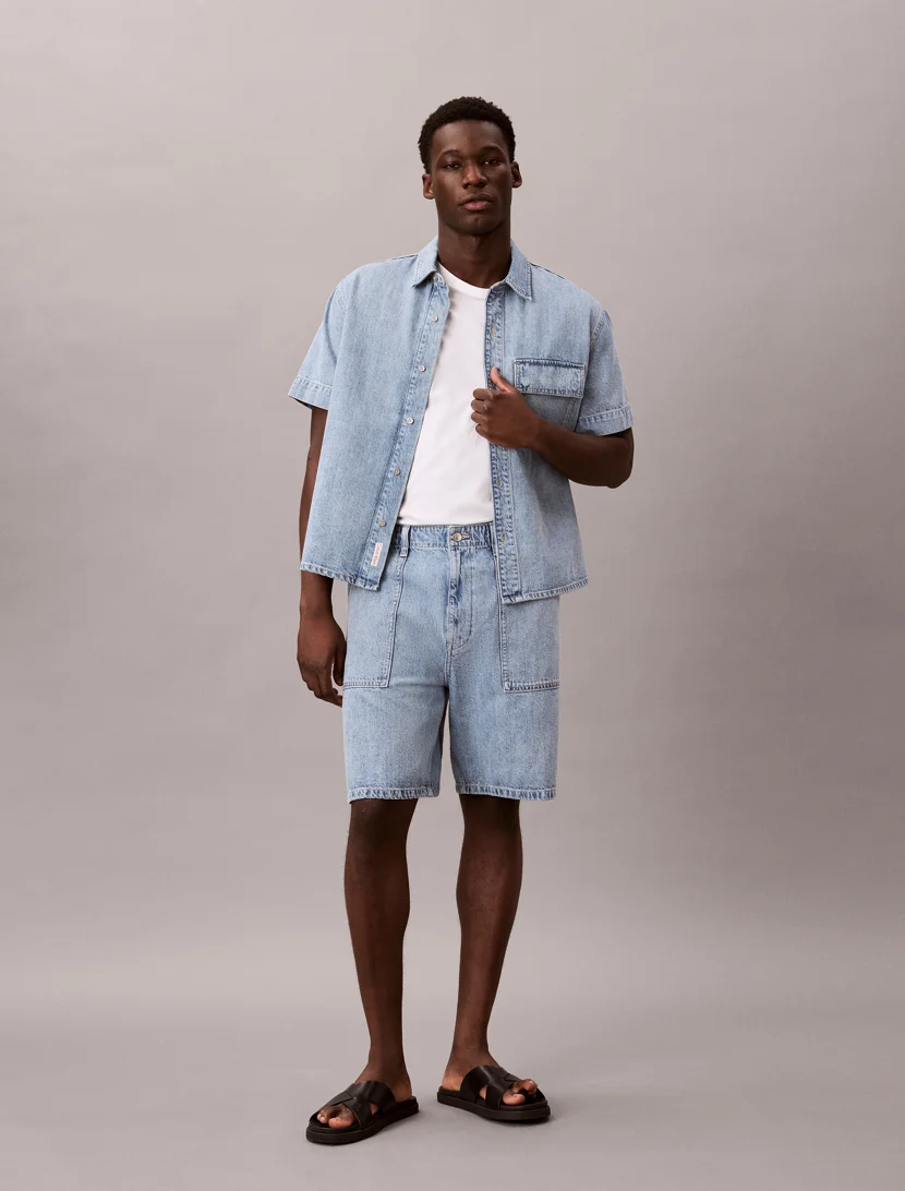 CK JEANS Quần Ngắn Nam Denim Utility Shorts