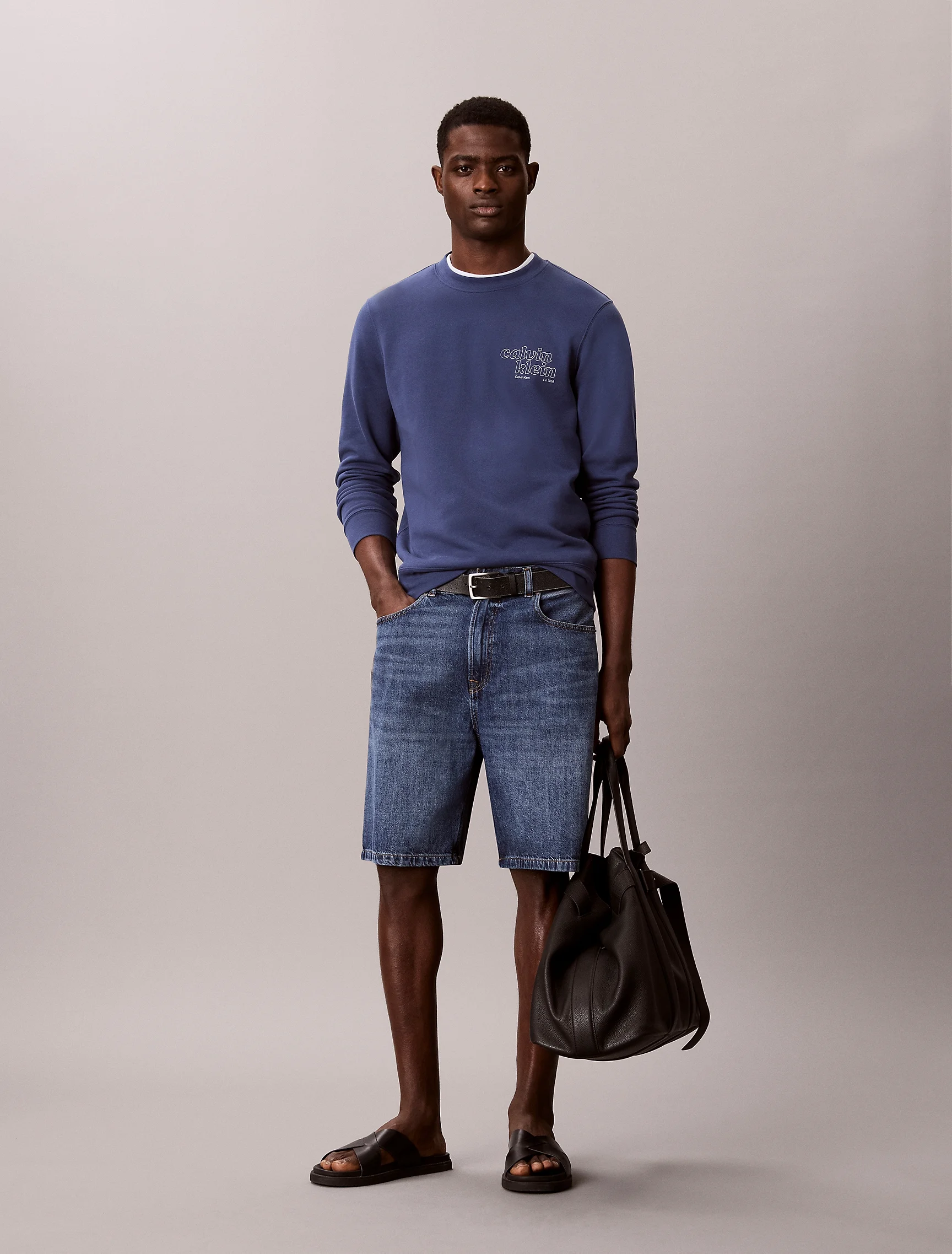 CK JEANS Quần Ngắn Nam 90s Denim Shorts
