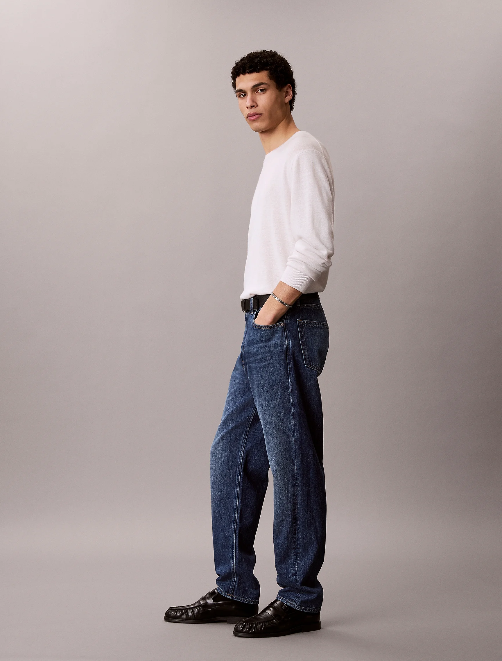 CK JEANS Quần Jeans Nam 90S Taper Fit