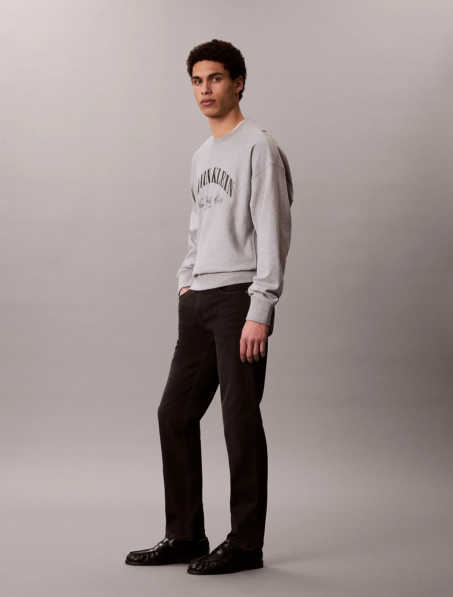 CK JEANS Quần Jeans Nam Denim Black Body Jean