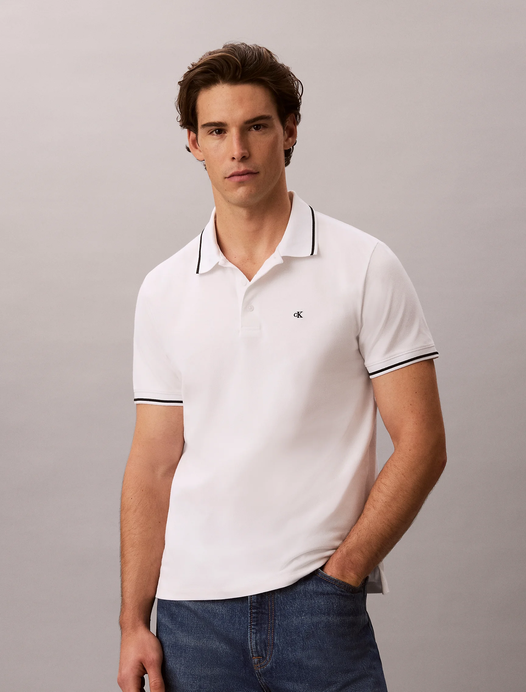 CK JEANS Áo Polo Nam Slim Fit