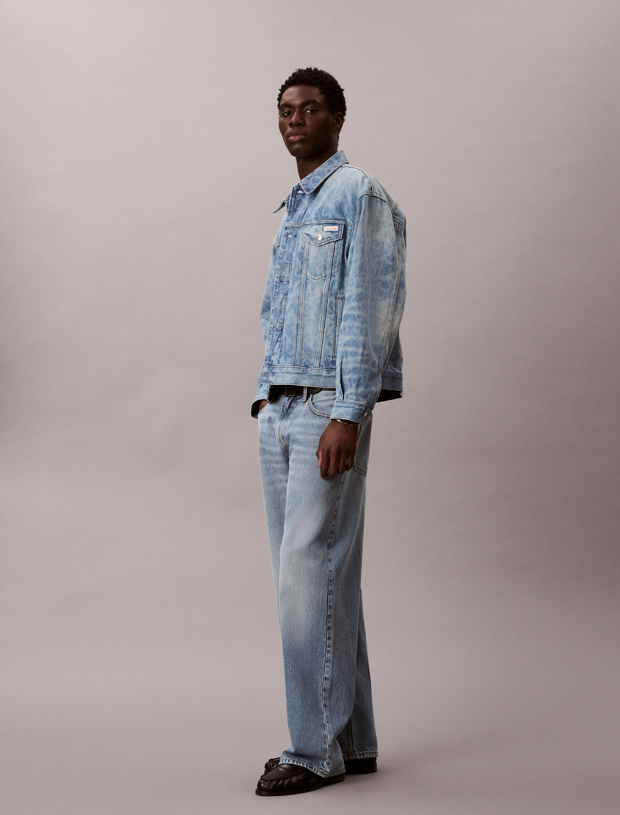 CK JEANS Áo Khoác Nam 90S Denim Trucker Jacket