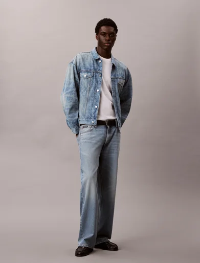 CK JEANS Áo Khoác Nam 90S Denim Trucker Jacket