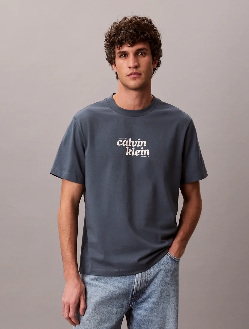 CK JEANS Áo Thun Nam Easy Fit