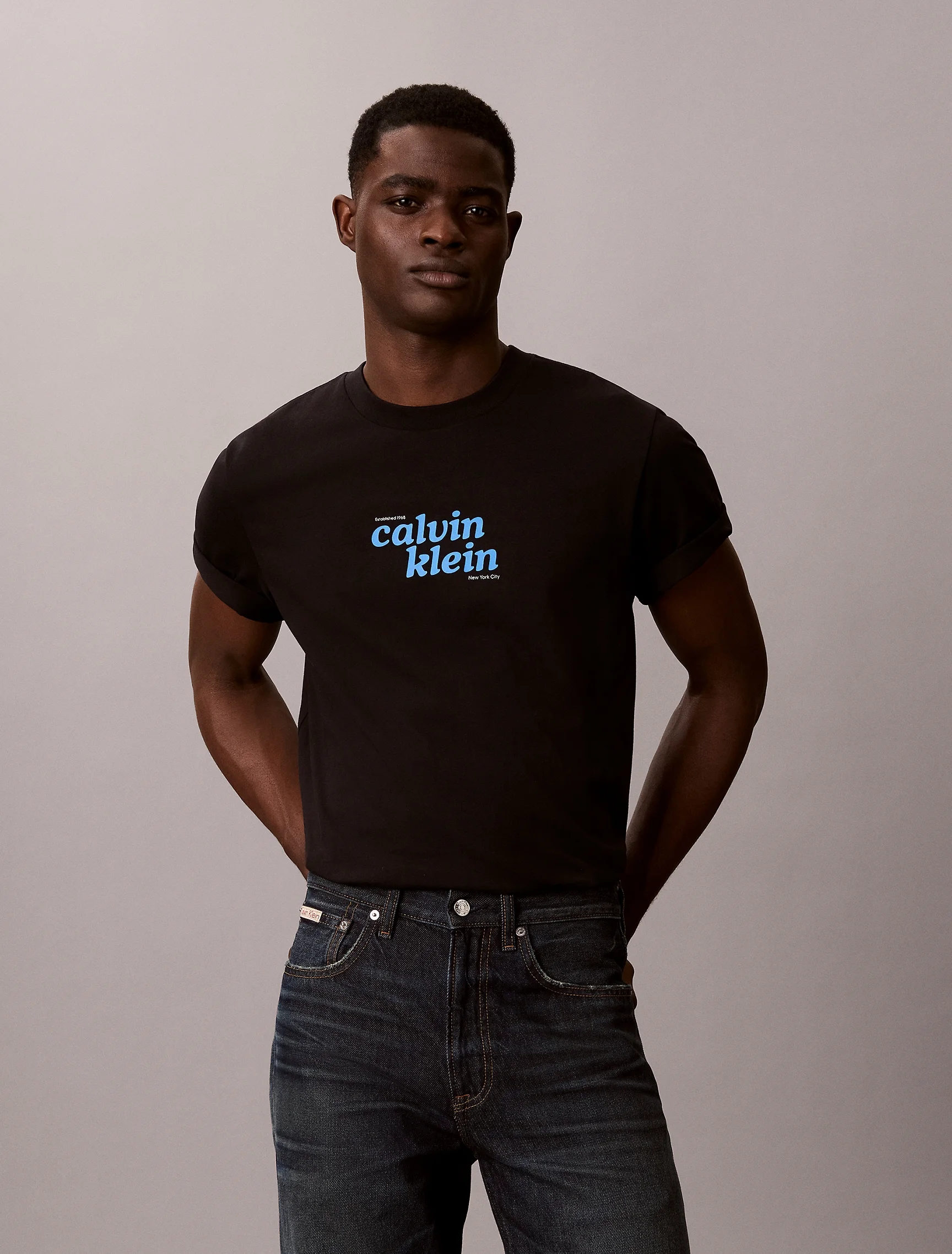 CK JEANS Áo Thun Nam Easy Fit