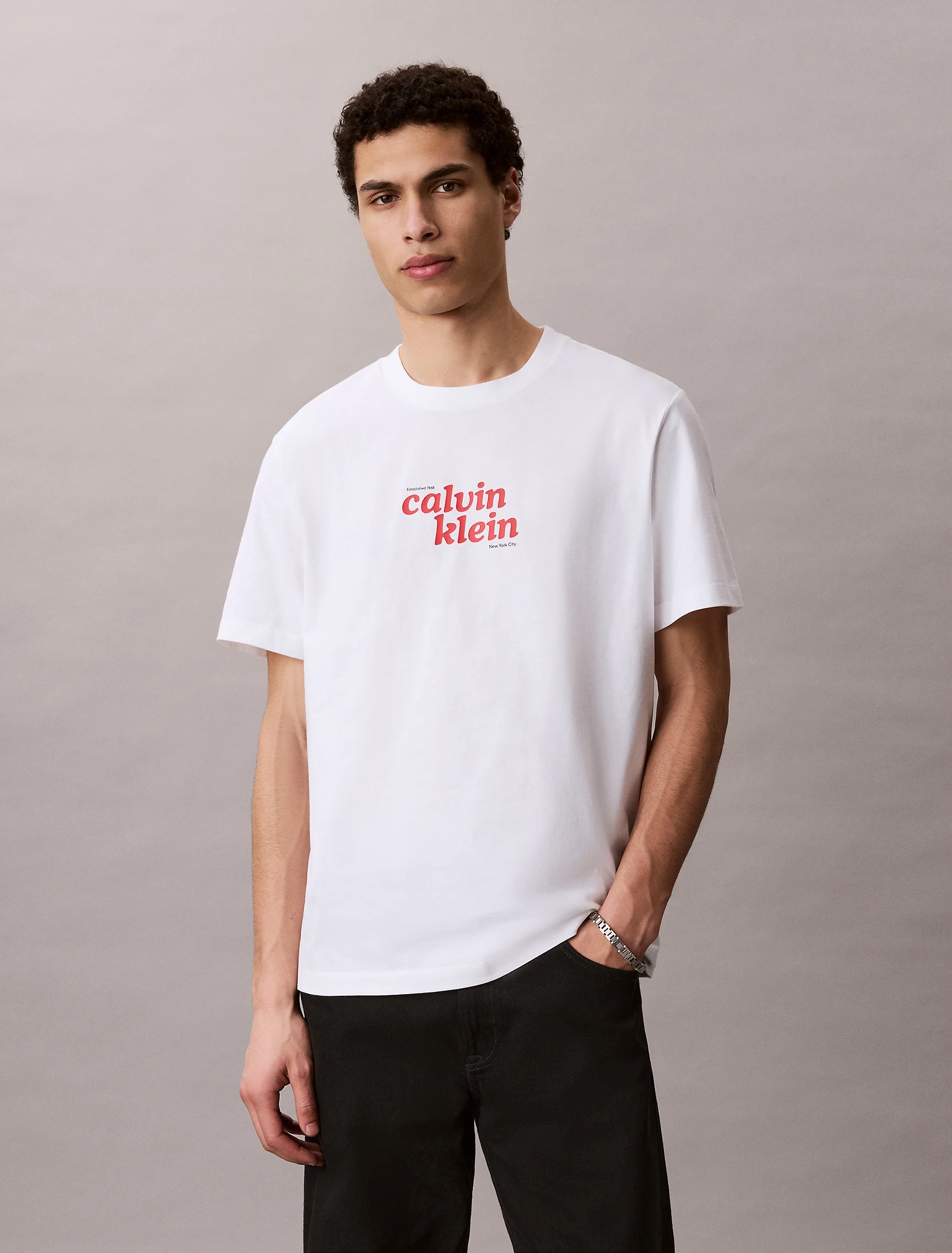CK JEANS Áo Thun Nam Easy Fit