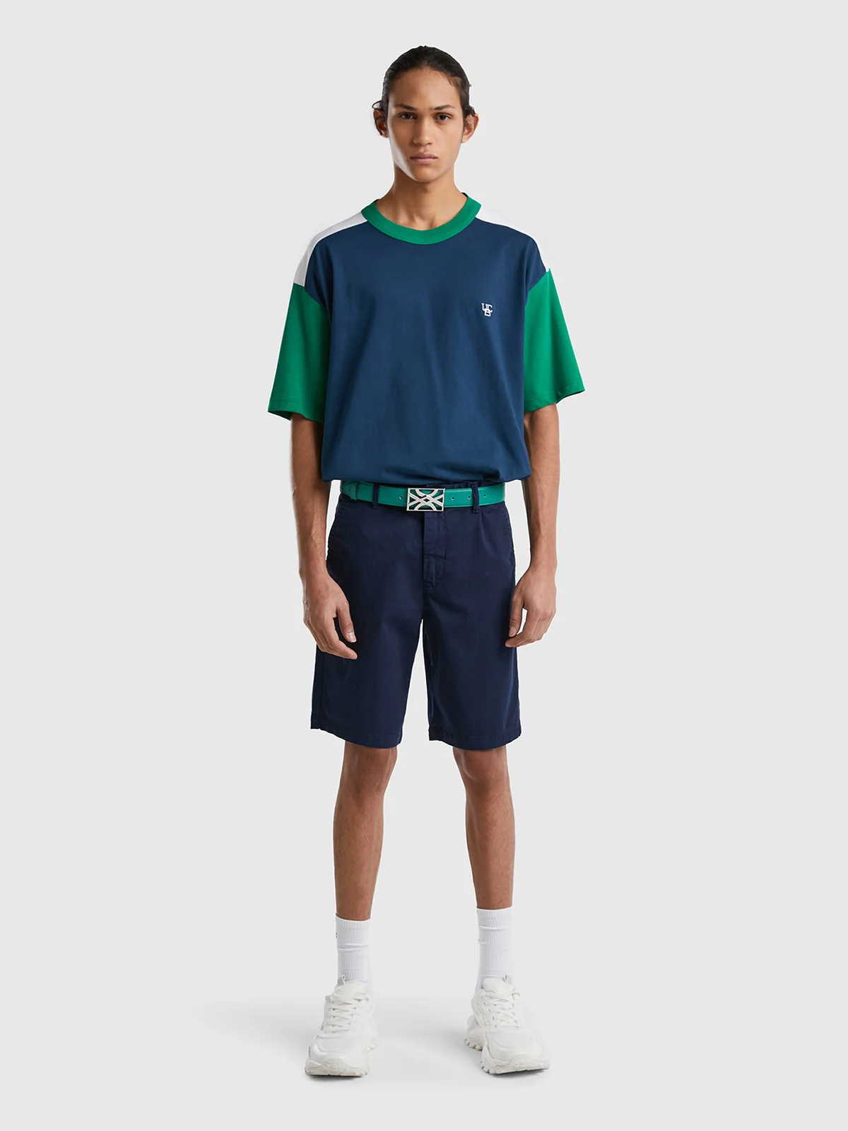 UNITED COLORS OF BENETTON Quần Ngắn Nam Chino Bermudas In Stretch Cotton