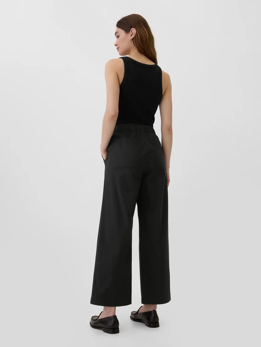 GAP Quần Vải Dài Nữ - Wide Leg