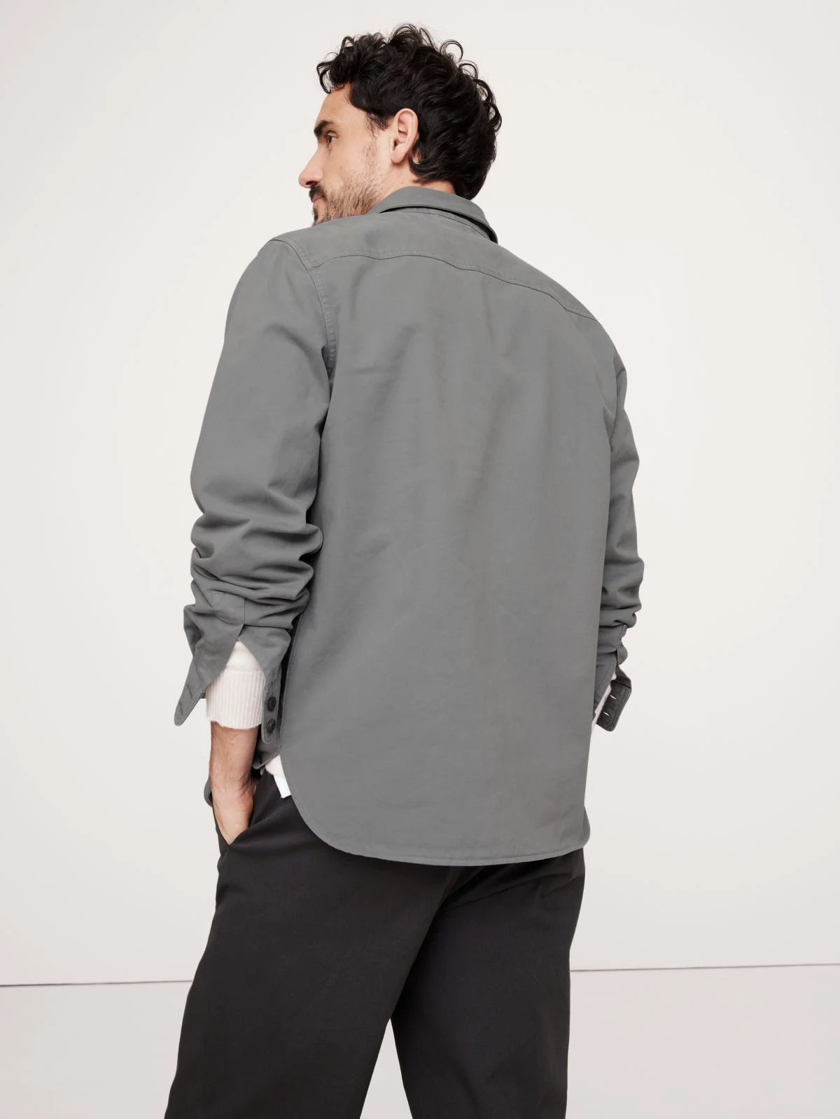BANANA REPUBLIC Áo Khoác Nam Heavy Twill Ov