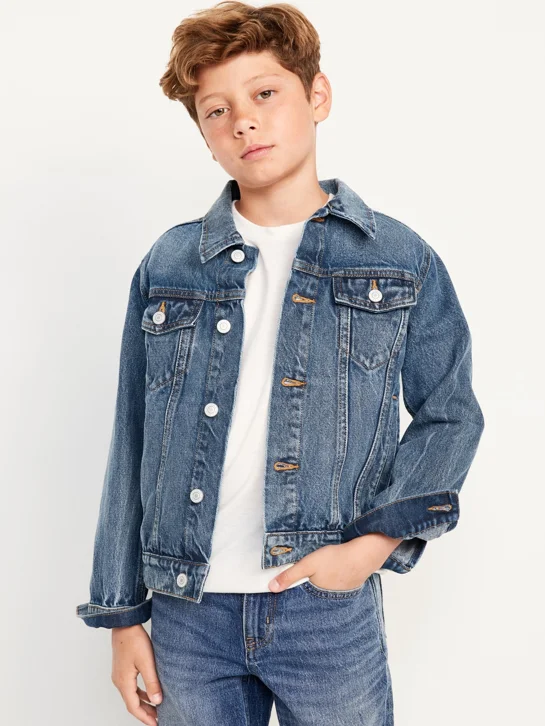 OLD NAVY Áo Khoác Jean Trẻ Em Non-Stretch Jean Trucker Jacket