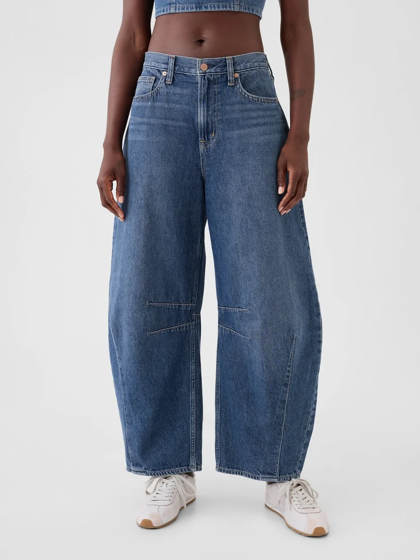 GAP Quần Jeans Dài Nữ - Denim