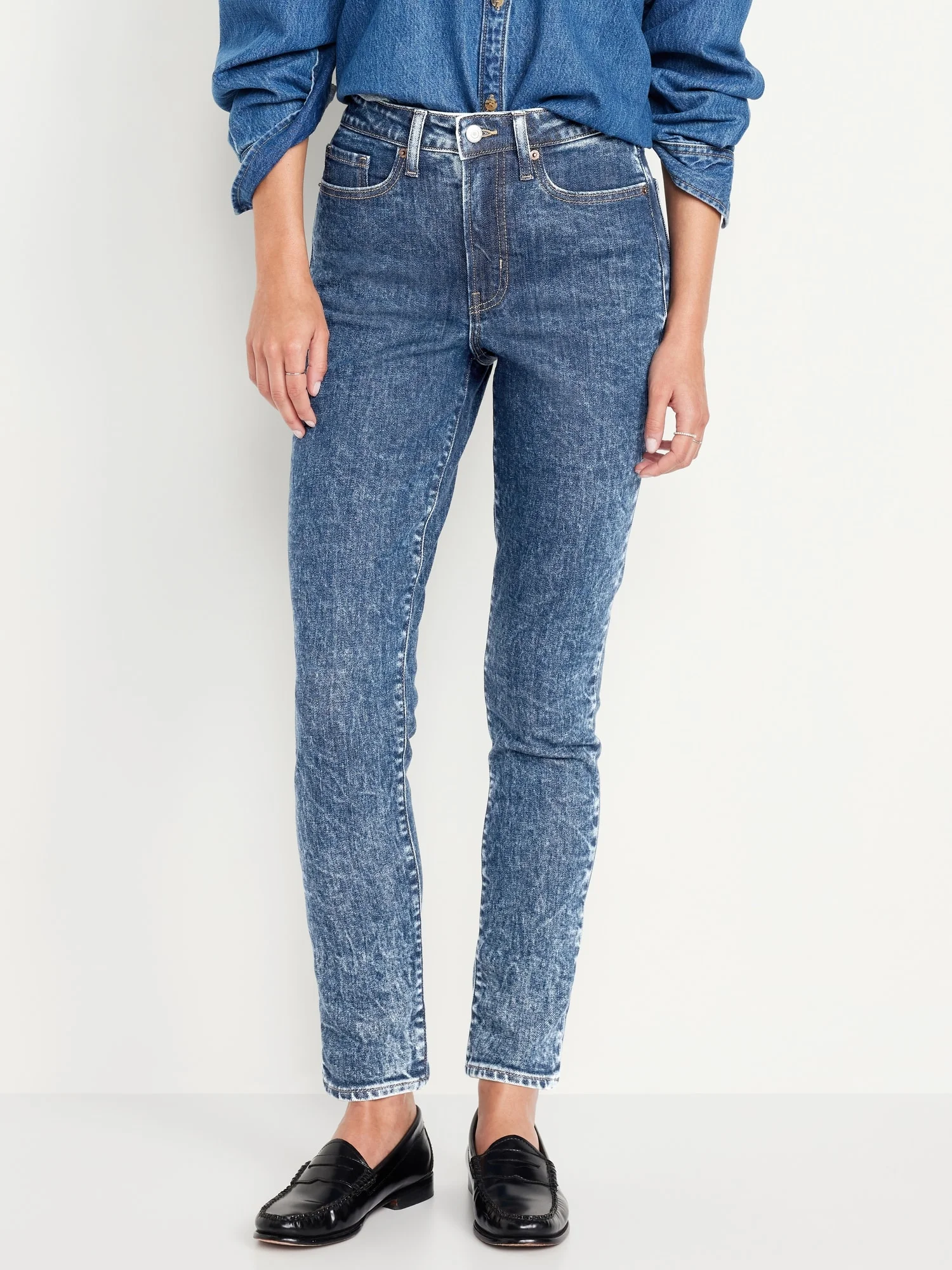 OLD NAVY Quần Jean Ống Đứng Nữ