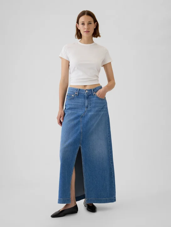GAP Chân Váy Jeans Nữ - Denim