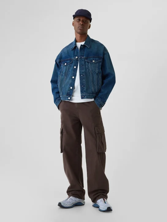 GAP Quần Jeans Nam - '90s Loose Cargo Jeans