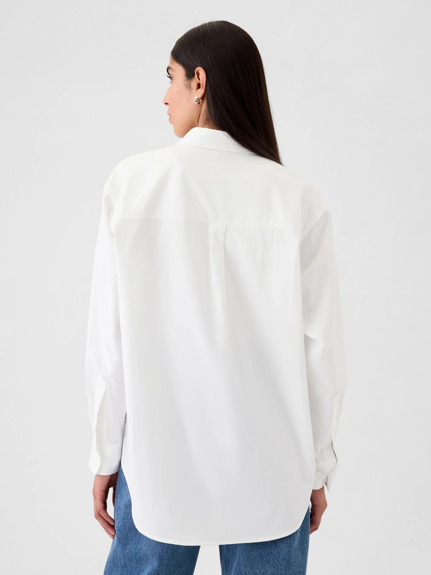 GAP Áo Sơ Mi Tay Dài Nữ