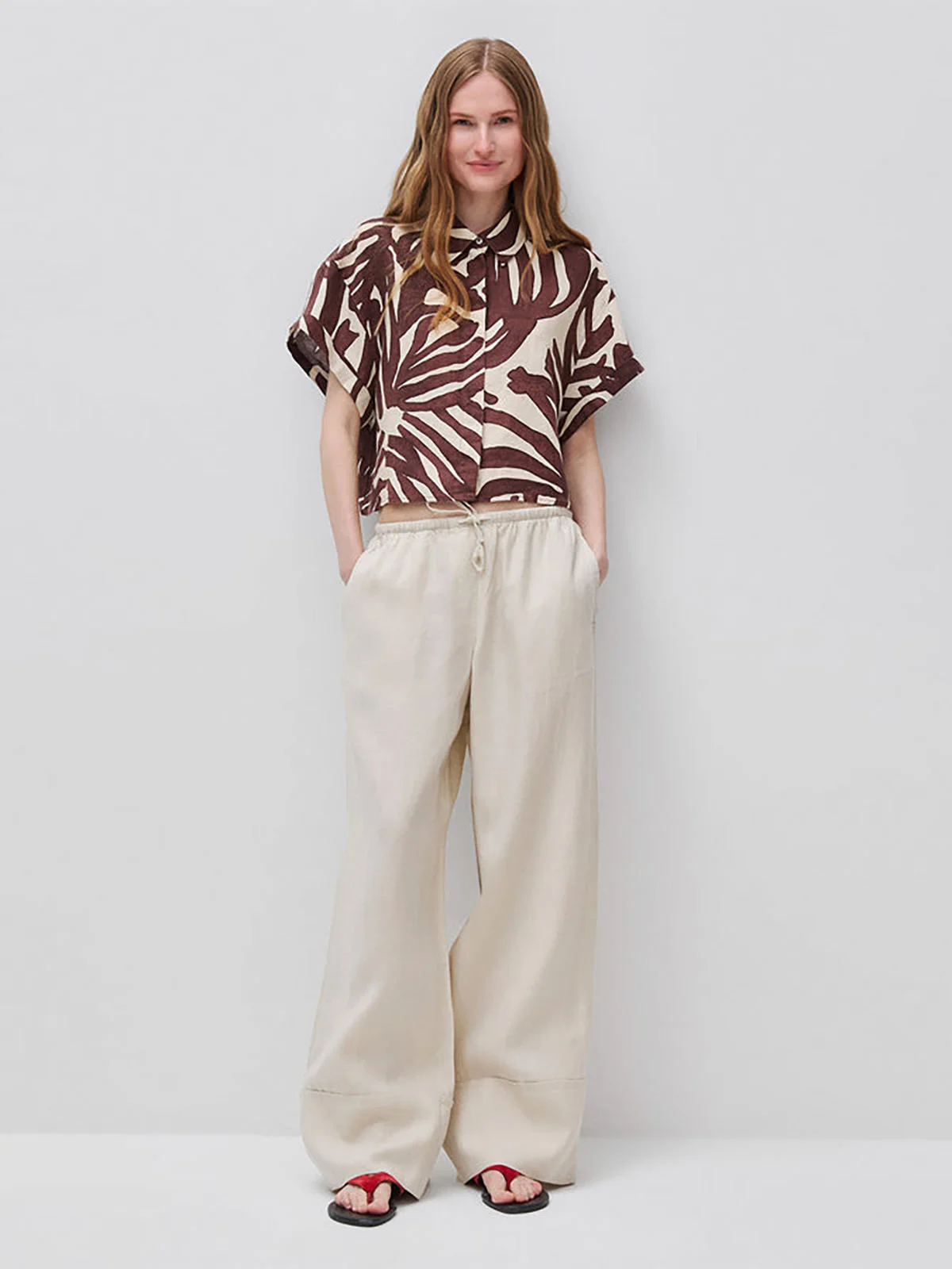 UNITED COLORS OF BENETTON Áo Sơ Mi Ngắn Tay Nữ Women Shirt