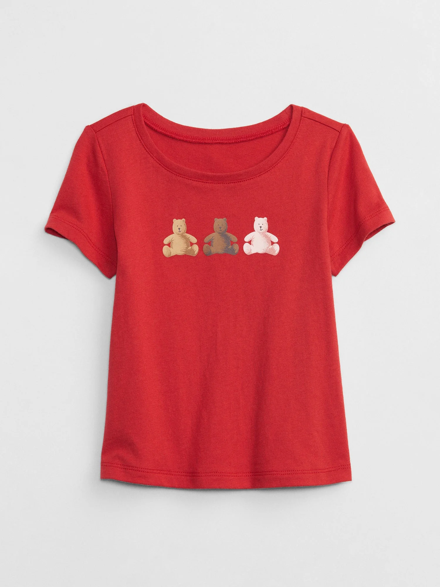 GAP Áo Thun Tay Ngắn Em Bé Gái Toddler