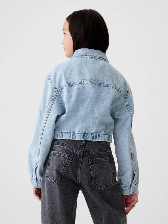 GAP Áo Khoác Jeans Bé Gái - Denim