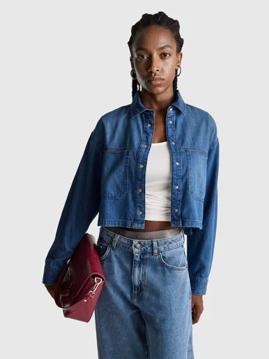 UNITED COLORS OF BENETTON Áo Sơ Mi Dài Tay Nữ Women Shirt