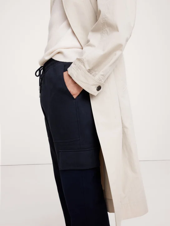 BANANA REPUBLIC Quần Jogger Nam Herringbone Ca