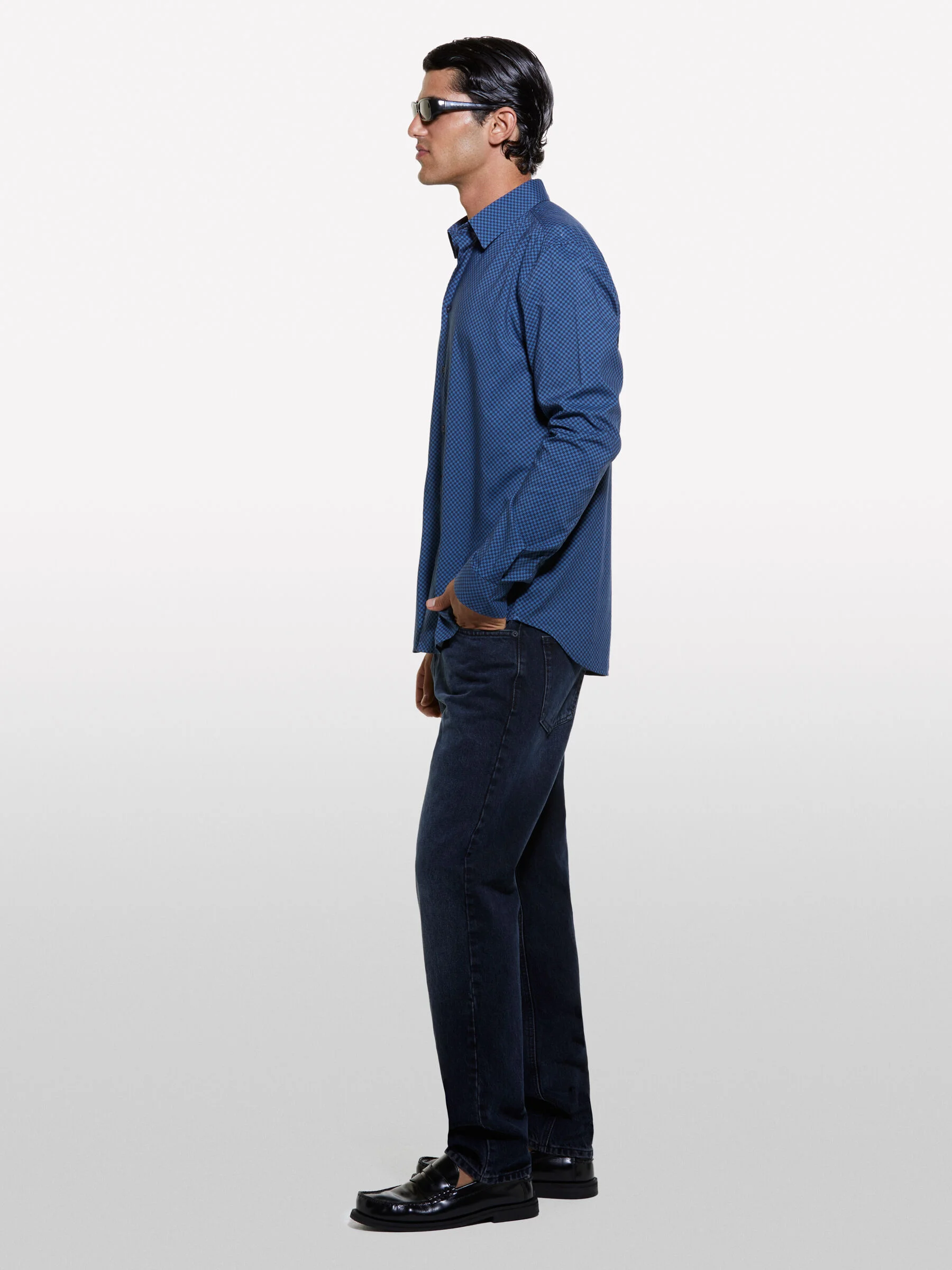 SISLEY Áo Sơ Mi Dài Tay Nam Men Shirt