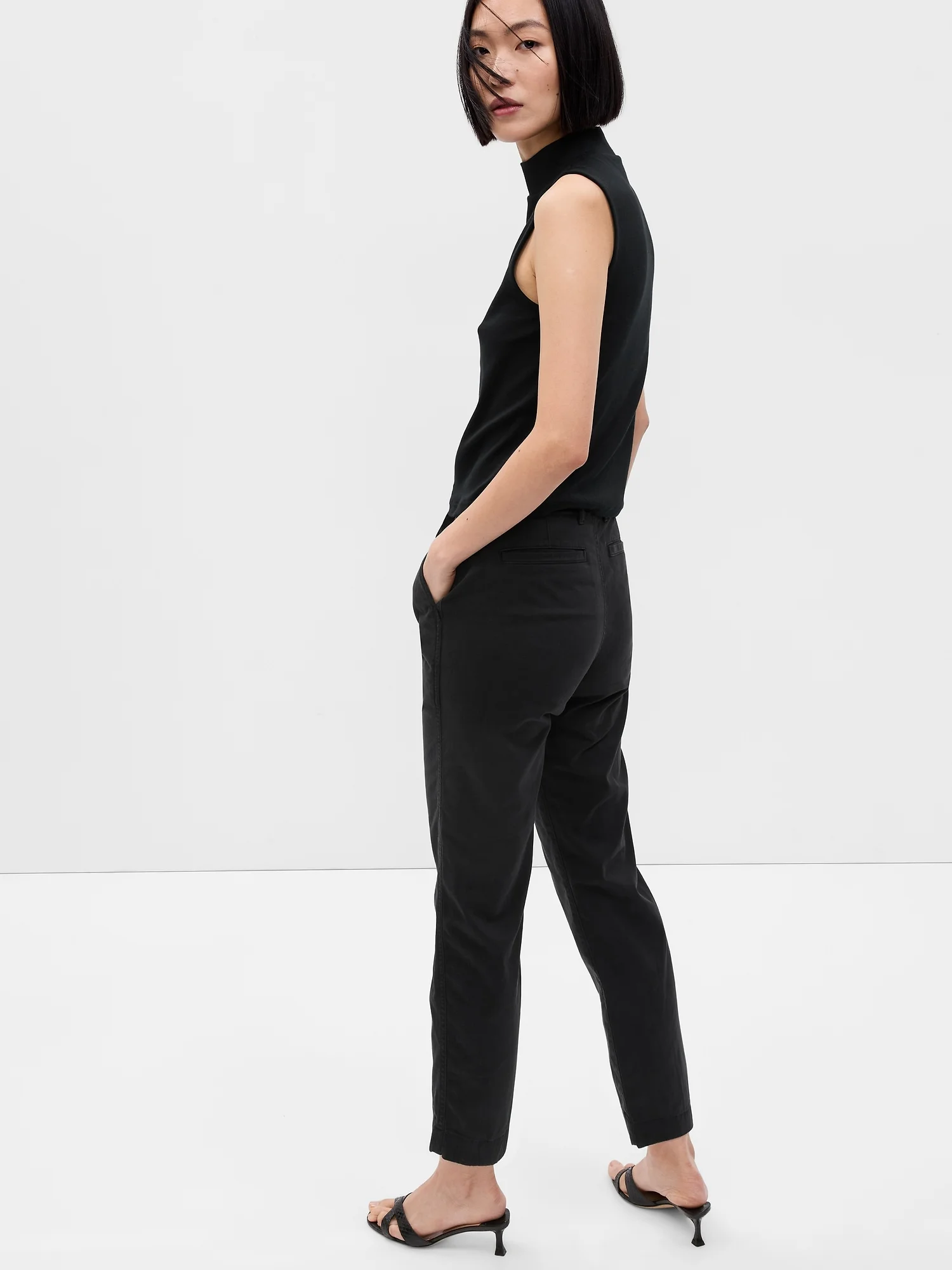 GAP Quần Vải Dài Nữ