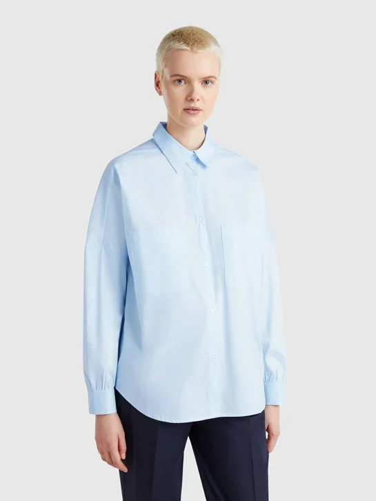 UNITED COLORS OF BENETTON Áo Sơ Mi Dài Tay Nữ
