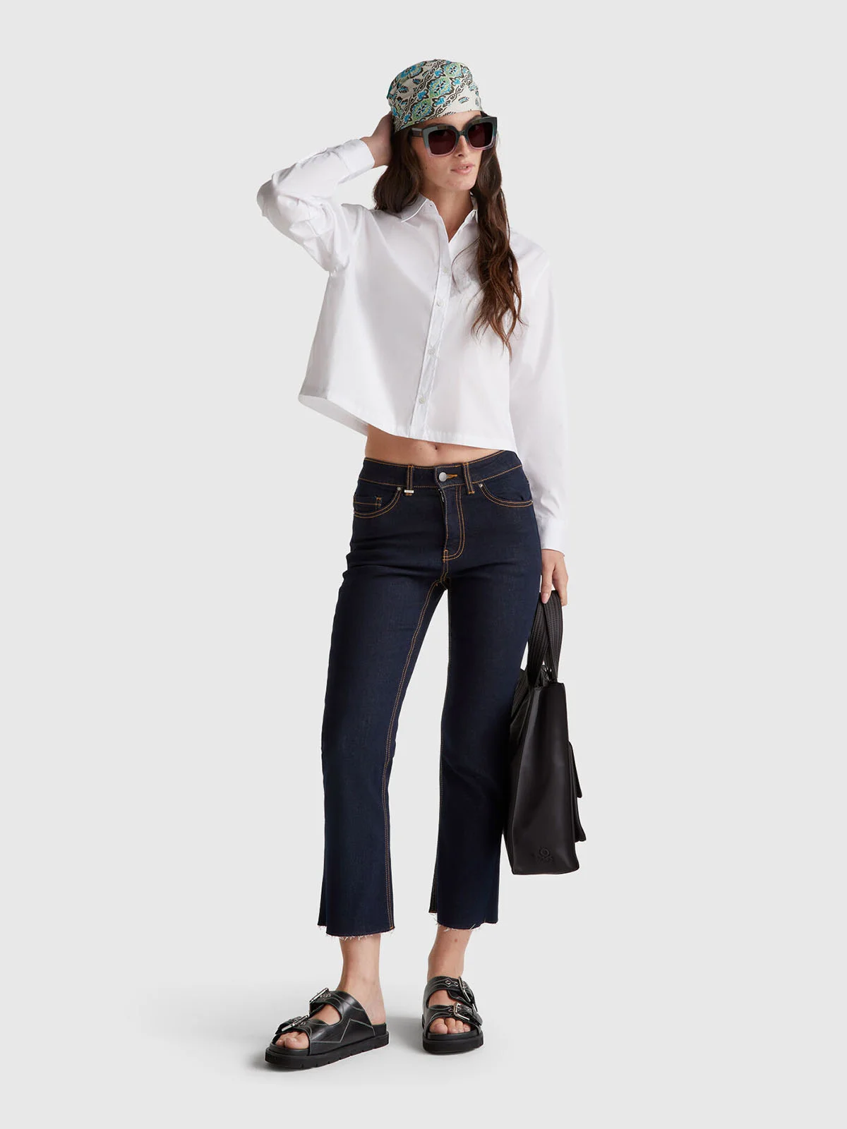 UNITED COLORS OF BENETTON Áo Sơ Mi Dài Tay Nữ Women Shirt