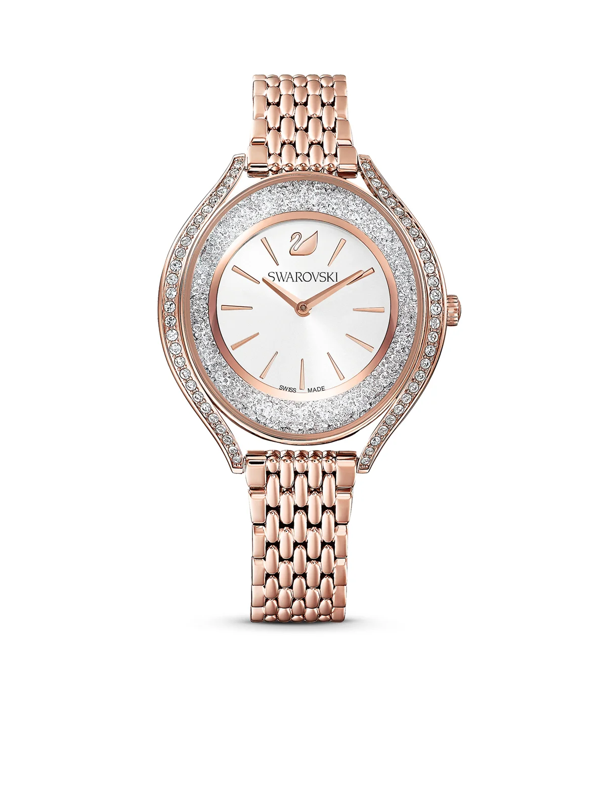 SWAROVSKI Đồng Hồ Crystalline Aura, Metal Bracelet, Rose Gold-Tone, Rose Gold-Tone Finish