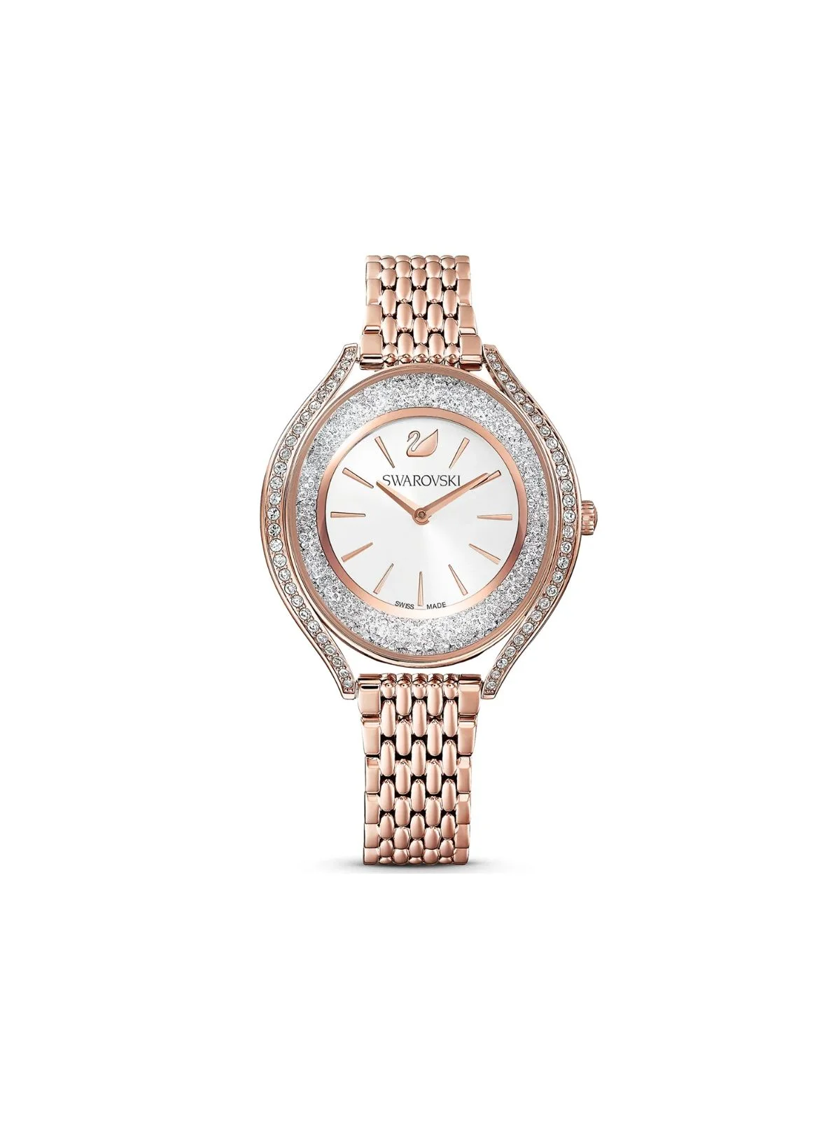 SWAROVSKI Đồng Hồ Crystalline Aura, Metal Bracelet, Rose Gold-Tone, Rose Gold-Tone Finish