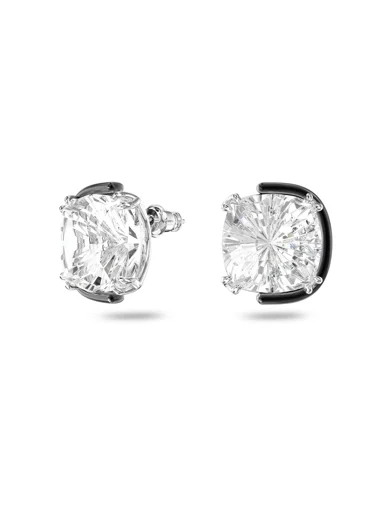 SWAROVSKI Bông Tai Harmonia Stud, Cushion Cut, White, Mixed Metal Finish