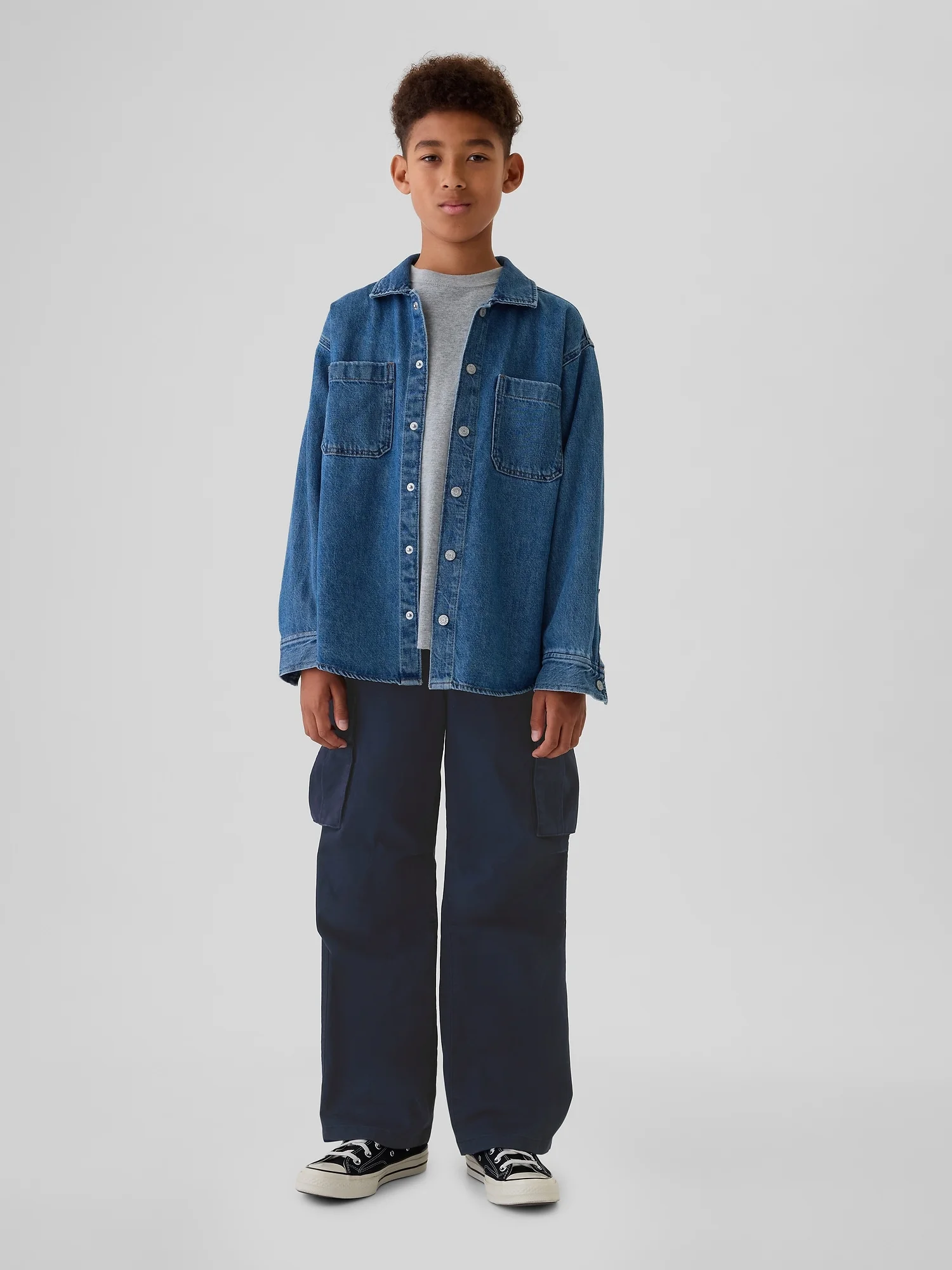 GAP Quần Vải Dài Bé Trai - Baggy