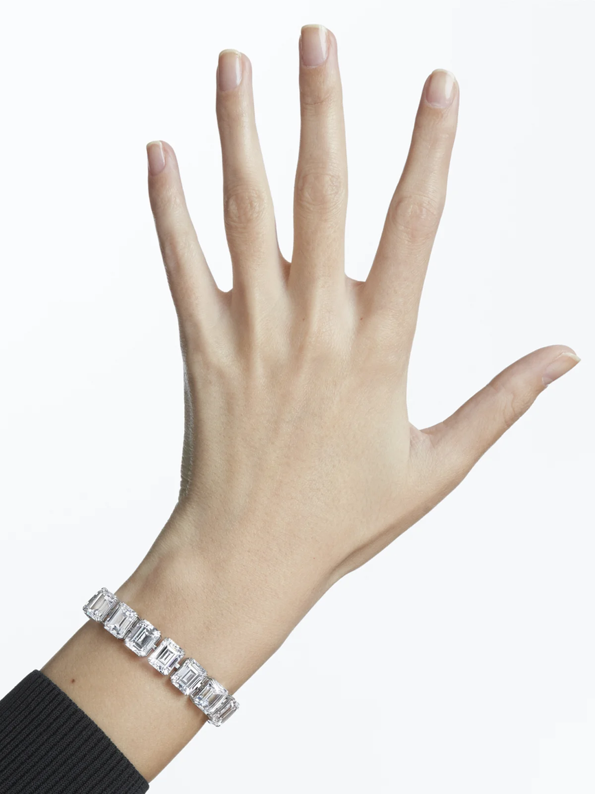 SWAROVSKI Vòng Tay Millenia, Octagon Cut, White, Rhodium Plated
