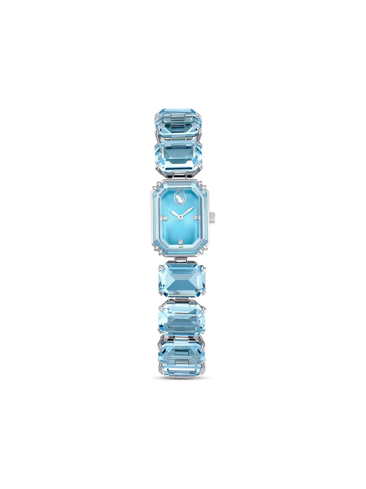 SWAROVSKI Đồng Hồ Octagon Cut , Blue, Stainless Steel