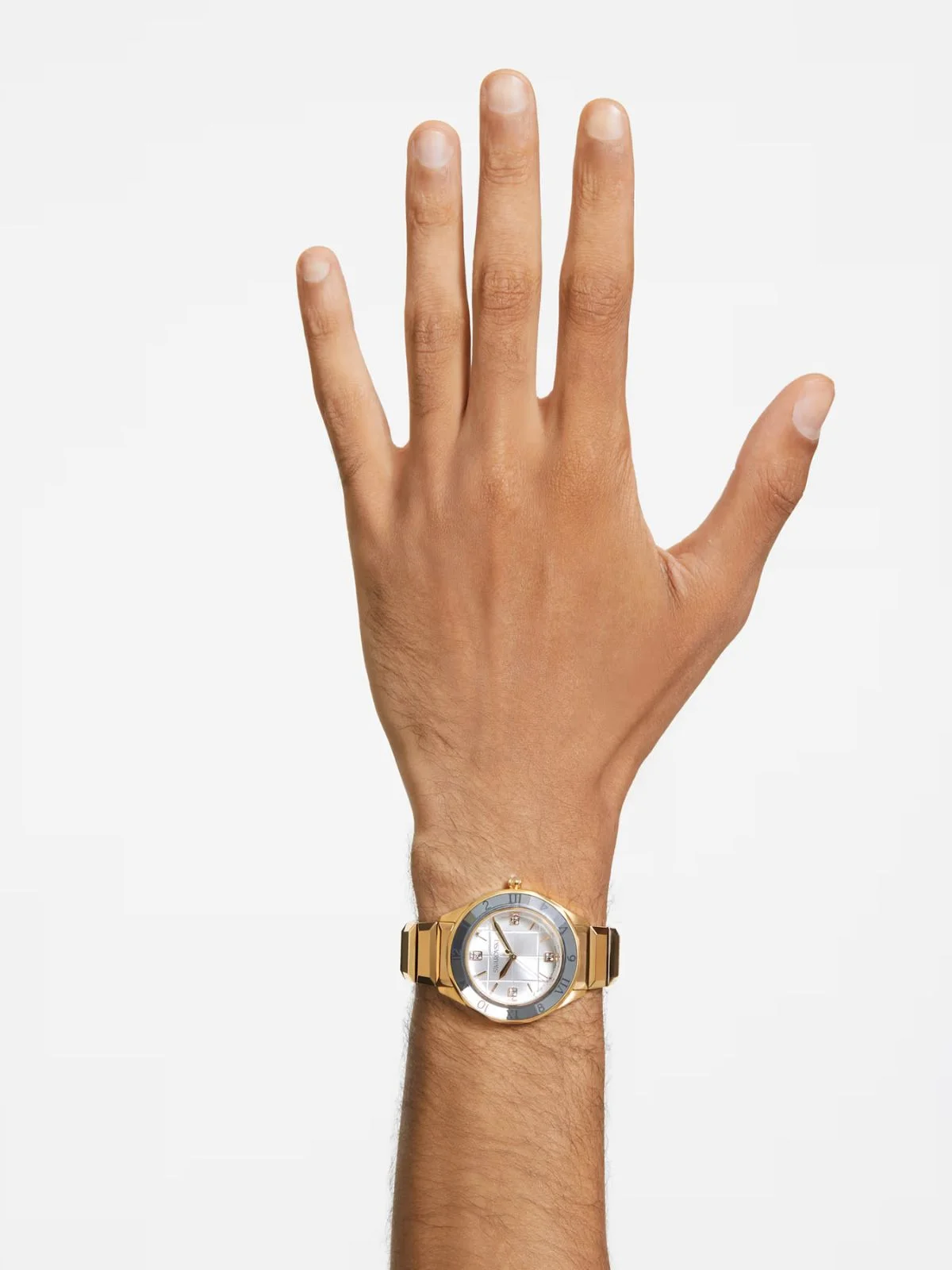 SWAROVSKI Đồng Hồ 37Mm, Swiss Made, Metal Bracelet, Gold Tone, Gold-Tone Finish