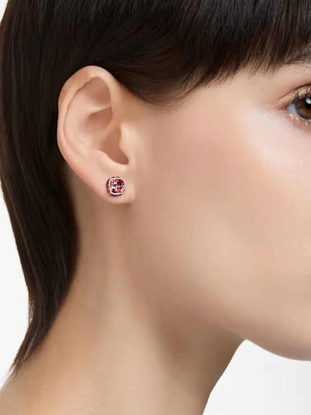 SWAROVSKI Bông Tai Birthstone: Pe Stud Jan Red/Rhs