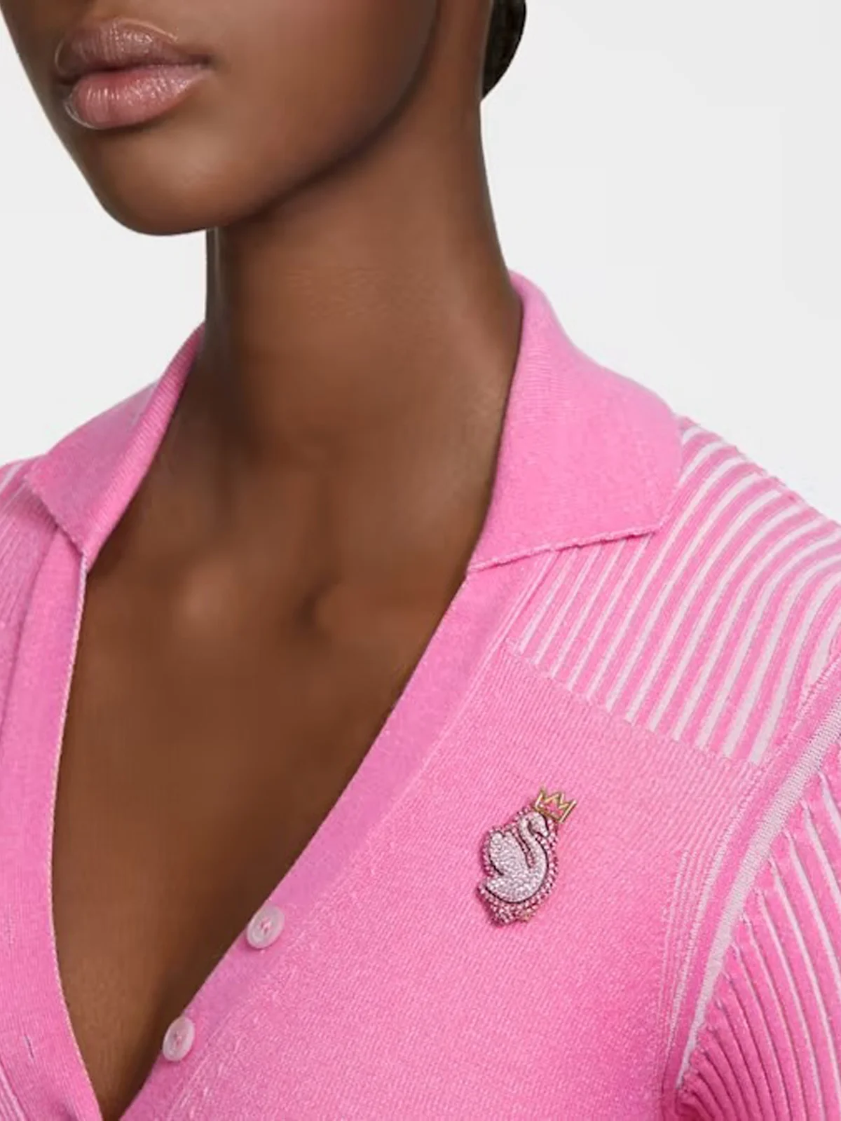 SWAROVSKI Cài Áo Pop Swan: Brooch Pin/Gos